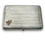Imperial Russian 84 Silver & Gold Cigarette Case Circa 1896 - Cigarette case - .875 (84 Zolotniki) silver