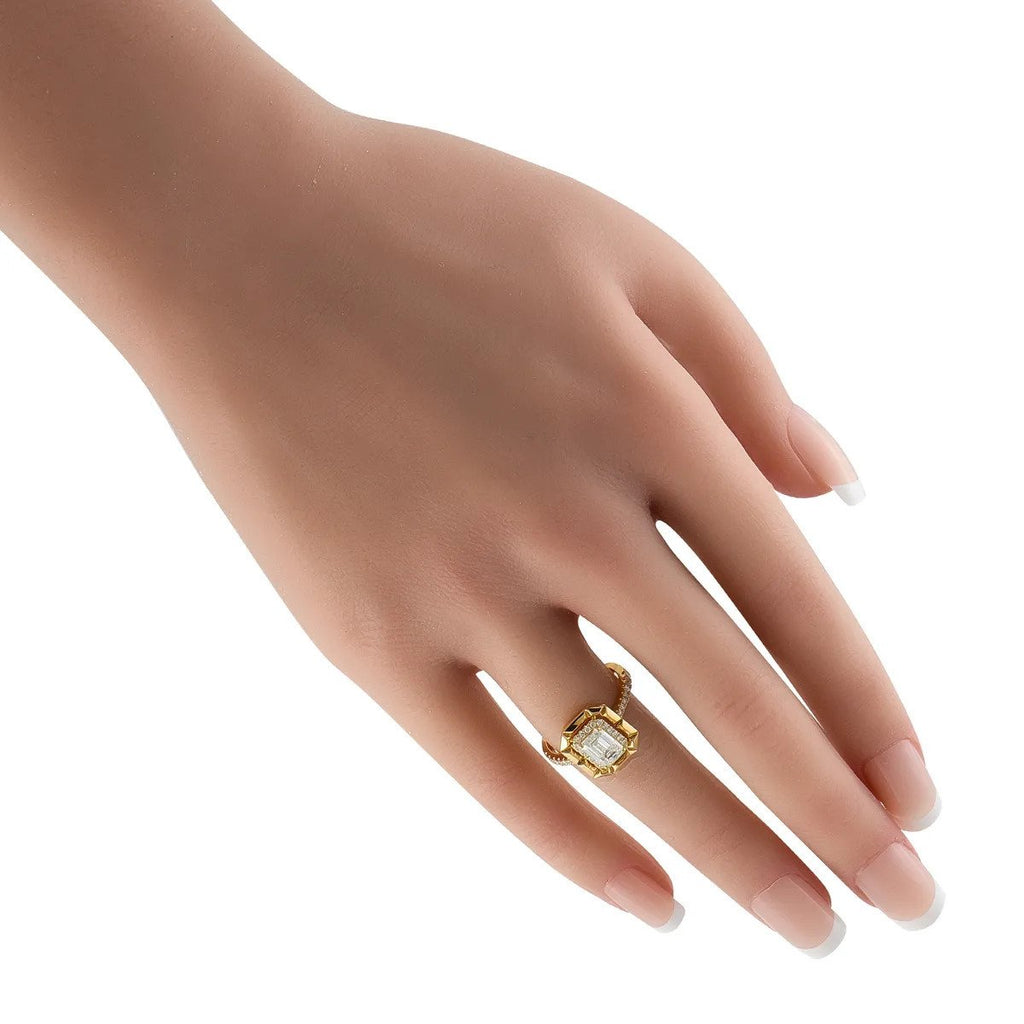 18K Yellow Gold 1.27ct Diamond Ring