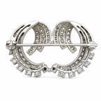 14K White Gold 1.43ct Diamond Brooch