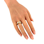 14K White and Yellow Gold Band Ring