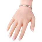 CartierLOVE 18K White Gold 4 Diamond Bracelet