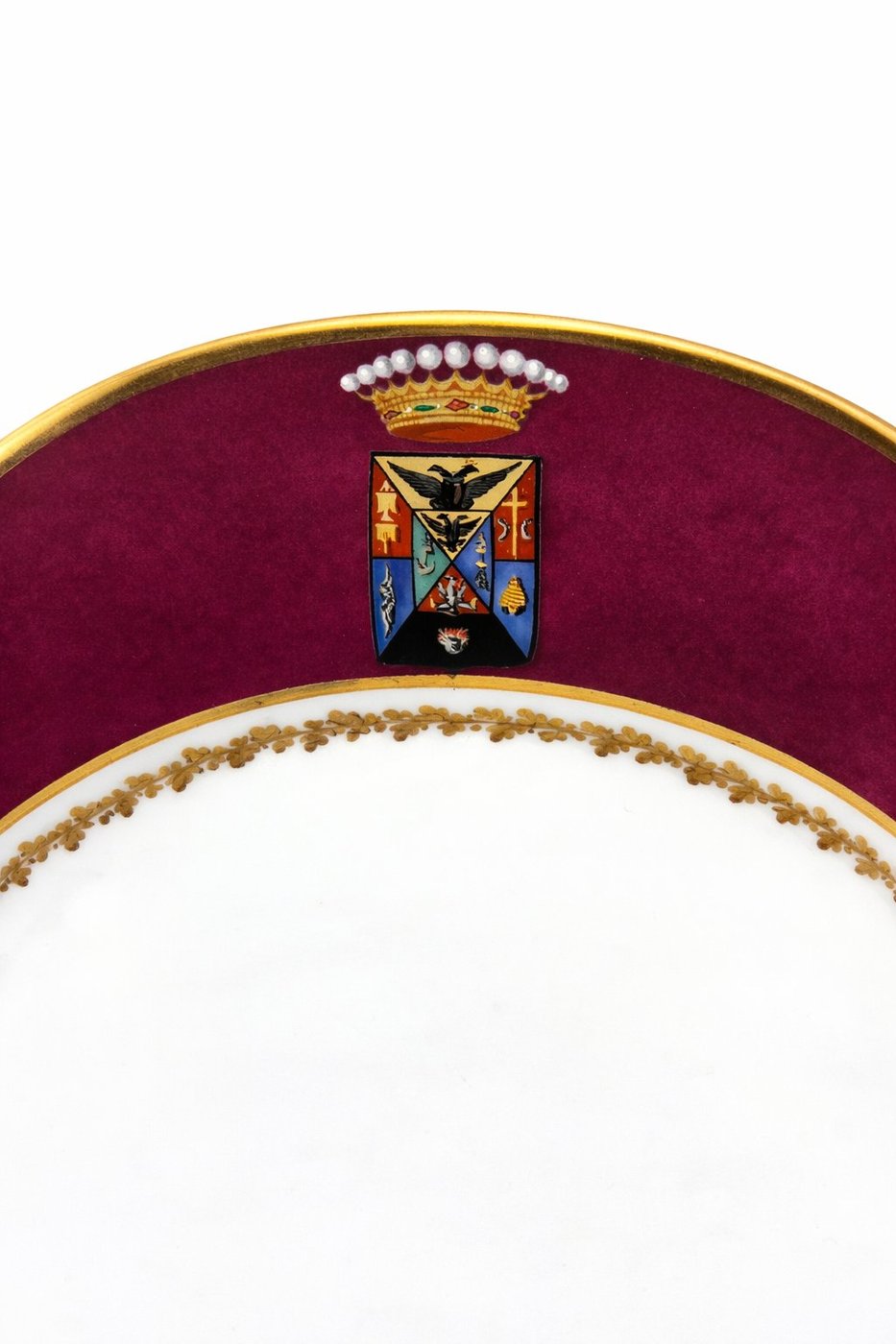 Antique Russian Porcelain Plate Armorial