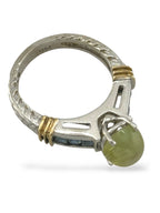 Natural Cat's Eye Chrysoberyl Diamond Gold Ring 2.2ct