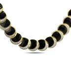 Tambetti 18K Yellow Gold 10ct Diamond and Black Onyx Jewelry Suite