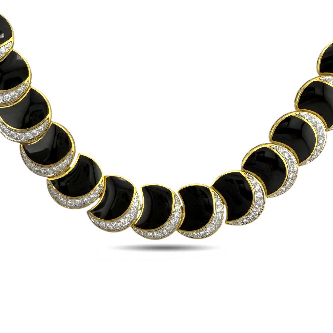 Tambetti 18K Yellow Gold 10ct Diamond and Black Onyx Jewelry Suite