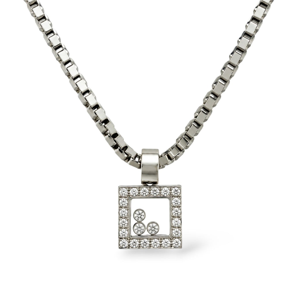 Chopard 18K White Gold 0.60ct Diamond Necklace
