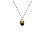 Imperial Russian Faberge Jewelled 56K Gold and Enamel Egg Pendant Henrik Wigstrom