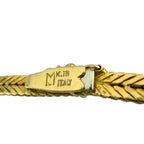 Italian 18K Yellow Gold 0.40ct Diamond Bow Tie Necklace