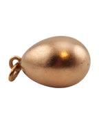 Antique Russian Jeweled 56K (14K) Gold Diamond Egg Pendant