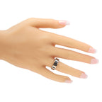 Chaumet 18K White Gold Black Rubber Band Ring