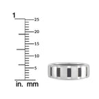 Chaumet 18K White Gold Black Rubber Band Ring
