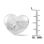 Chopard18K White Gold Diamond Heart Earrings
