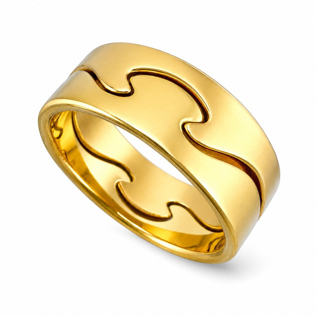 Georg Jensen Two Tone 18K Gold Convertible Ring
