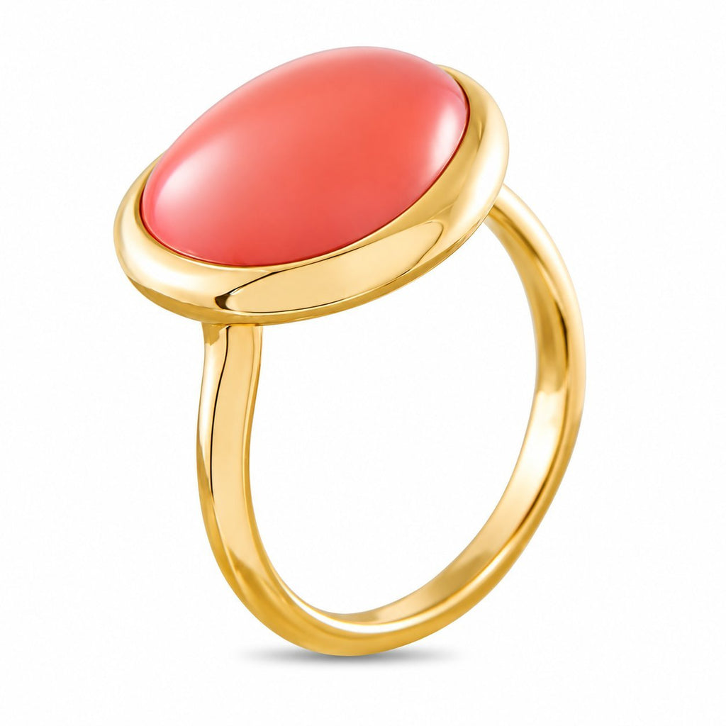 Fred of Paris Belles Rives 18K Rose Gold Rhodochrosite Ring