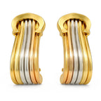 Cartier Trinity 18K Rose, White and Yellow Gold Clip-On Earrings