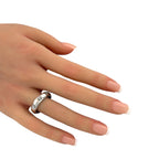 18K White Gold 0.32ct Diamond Circle Ring