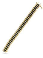 18K Yellow Gold 13.2ct Sapphire and 7.2ct Diamond Bracelet