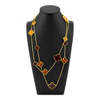 Van Cleef & Arpels 18k Gold Magic Alhambra long necklace, 16 motifs