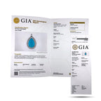 Earrings GIA Certified Turquoise and 12.02ct Diamond 950 Platinum Convertible Earrings Pendant Set