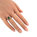 Imperial Russian 14K Rose Gold 2.3ct Tourmaline and Diamond Ring
