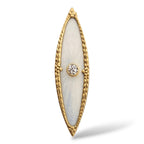 A Faberge 56K Gold Diamond and Enamel Brooch St Petersburg, 1900-1917