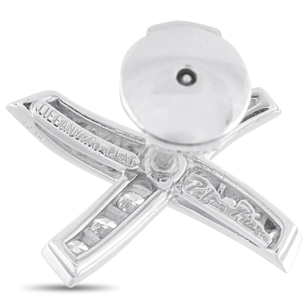 Tiffany & Co. Paloma Picasso Platinum Diamond Earrings