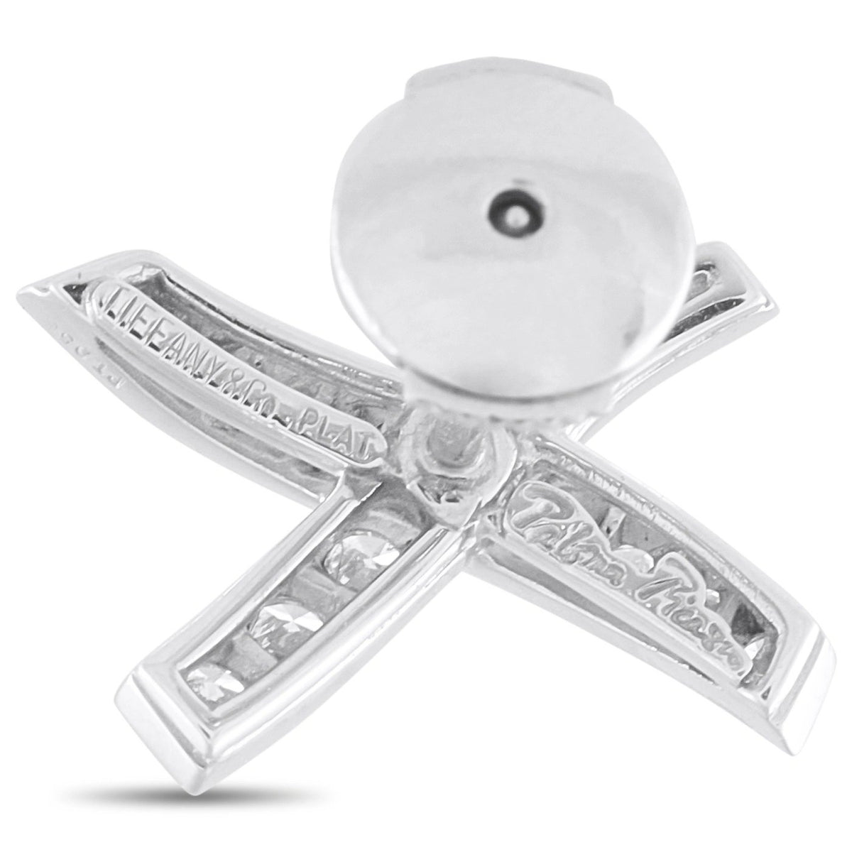 Tiffany & Co. Paloma Picasso Platinum Diamond Earrings