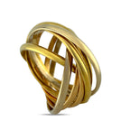 Cartier Trinity 18K Rose White and Yellow Gold Ring