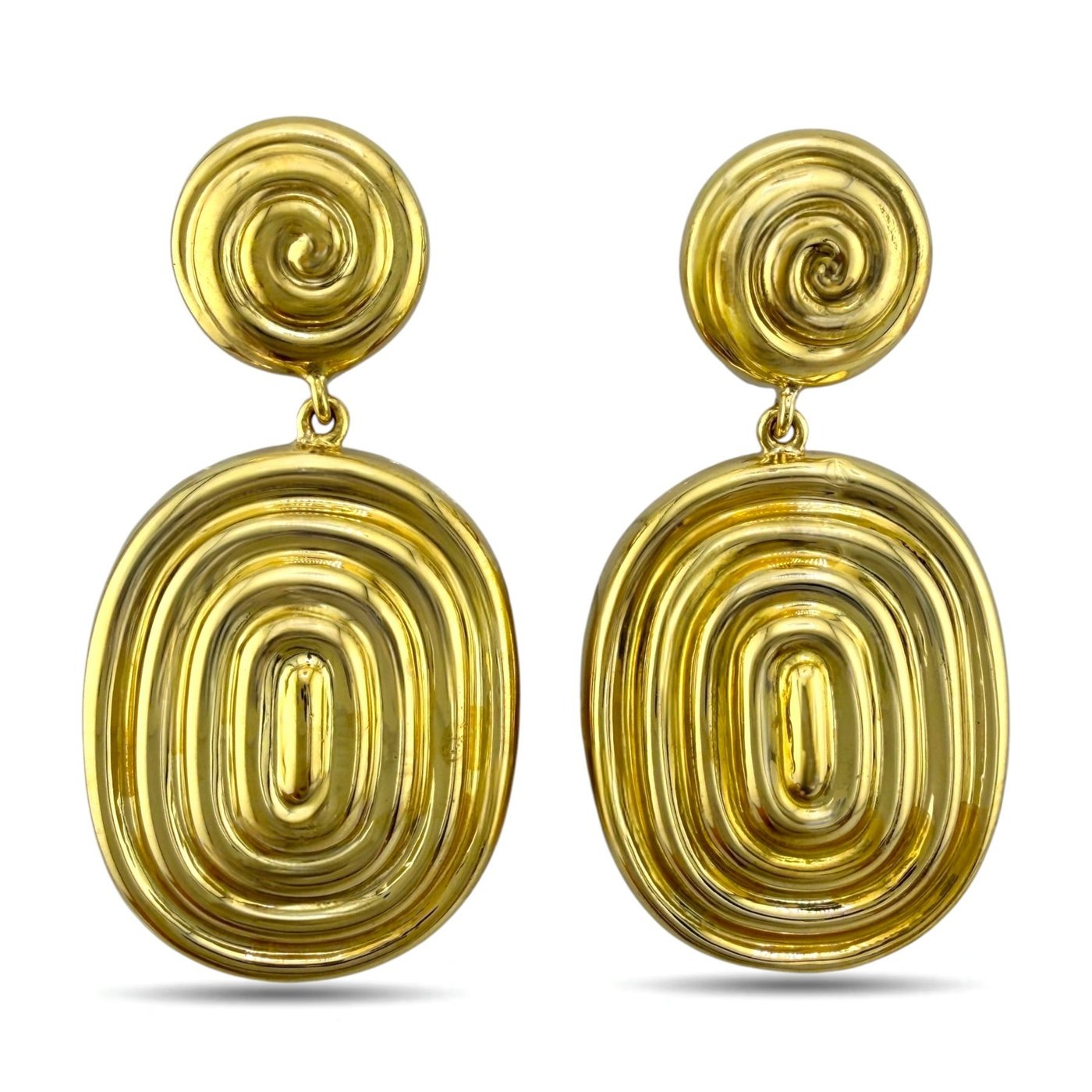 Martha O'Brien
 Geometric 18K Yellow Gold Earrings