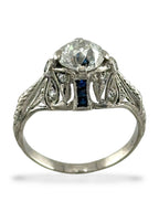 Art Deco Platinum and Diamond Ring 1.15ct