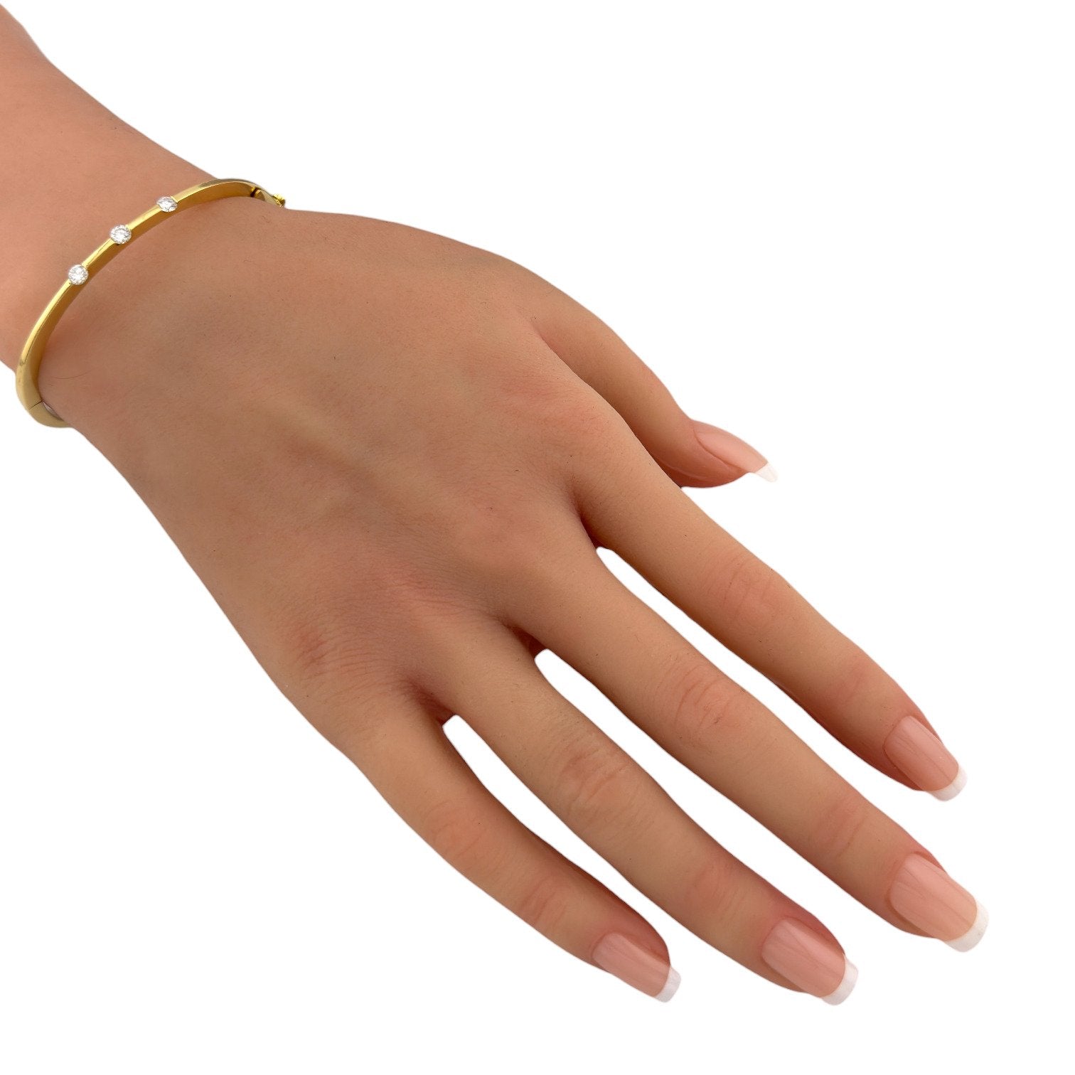 Roberto Coin - 18 kt. Yellow gold,  Roberto Coin 18K Yellow Gold 0.45ct Diamond and Ruby Hinged  0.45ct. tw. Diamond (Natural)