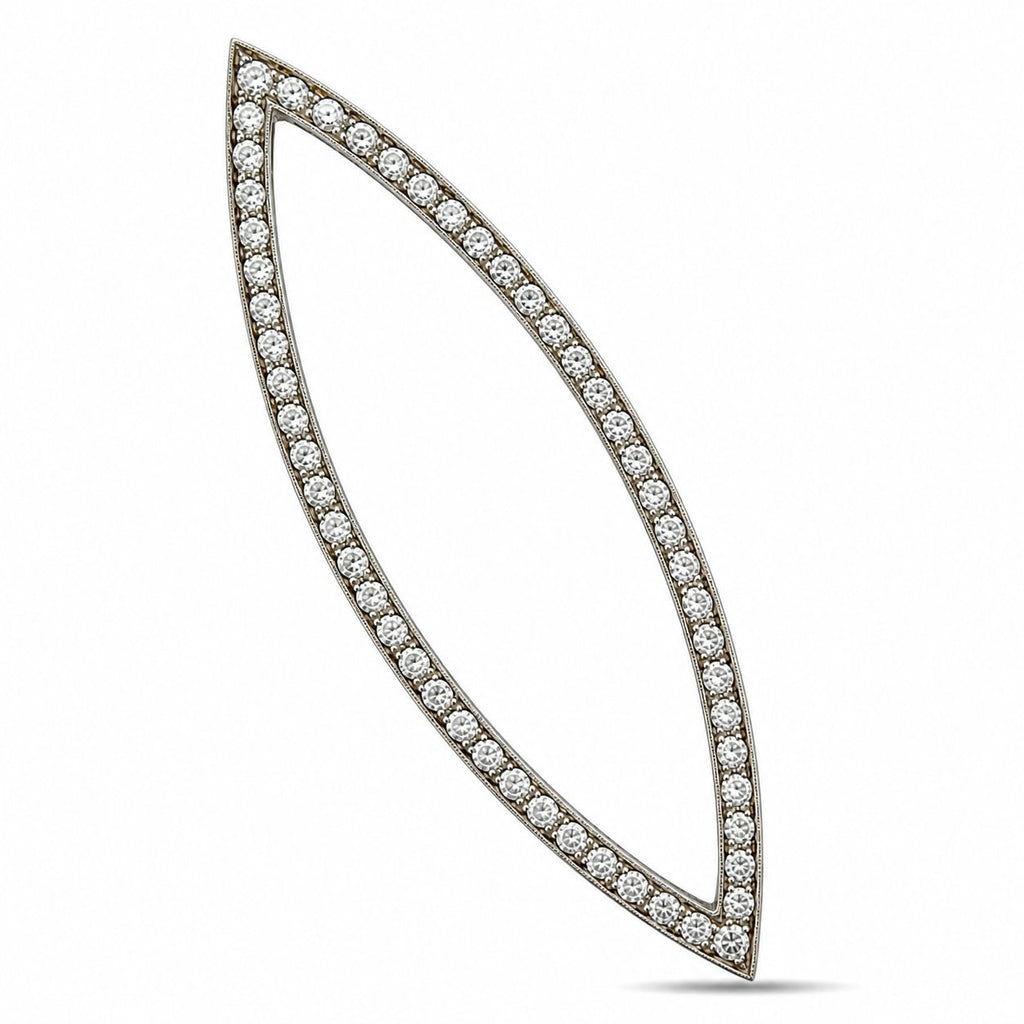 14K White Gold 0.60ct Diamond Marquise Pendan