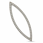 14K White Gold 0.60ct Diamond Marquise Pendan