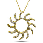 Roberto Coin 18K Yellow Gold 0.42ct Diamond Pendant Necklace