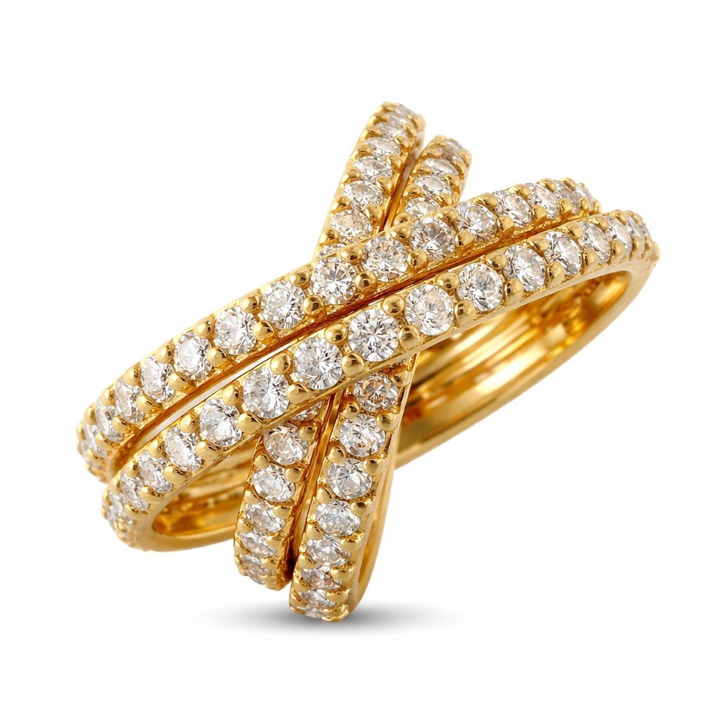 Sonia B. Eternal 18K Yellow Gold & 1.60ct Diamond Band Ring