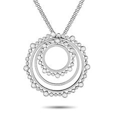 Bucherer - Necklace - 18 kt. White gold, 18K White Gold 0.69ct Diamond Circle Necklace