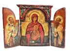 17th Century  Century Antique Greek Triptych Icon