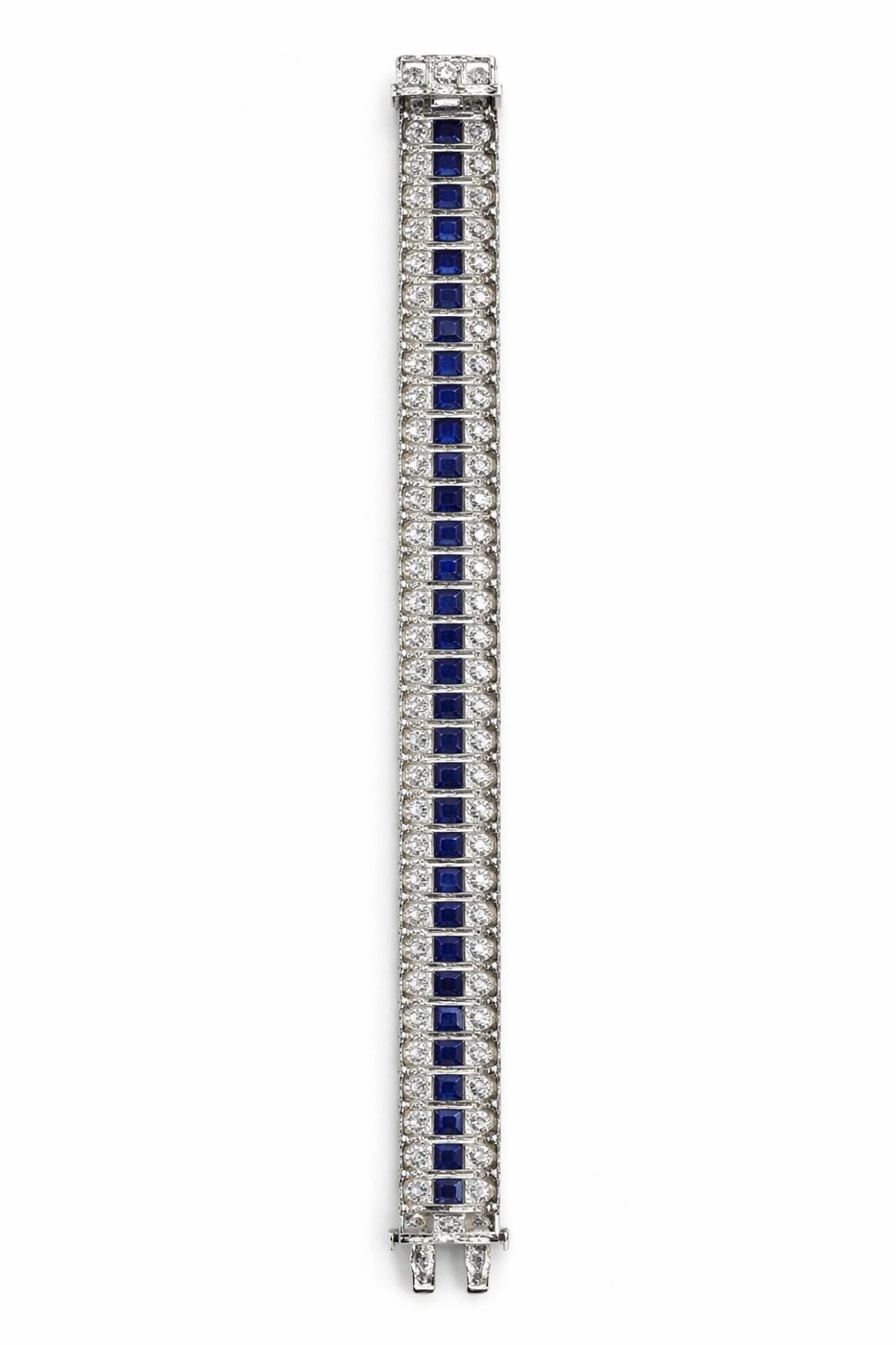Art Deco Platinum and 7ct Diamond Bracelet Circa 1930s