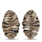 de Grisogono18K Rose Gold 7.42 ct Diamond Earrings – A bold, artistic sense of style makes these De Grisigono earrings truly 