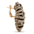 de Grisogono18K Rose Gold 7.42 ct Diamond Earrings