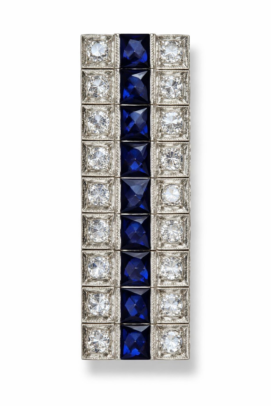 Art Deco Platinum and 7ct Diamond Bracelet Circa 1930s