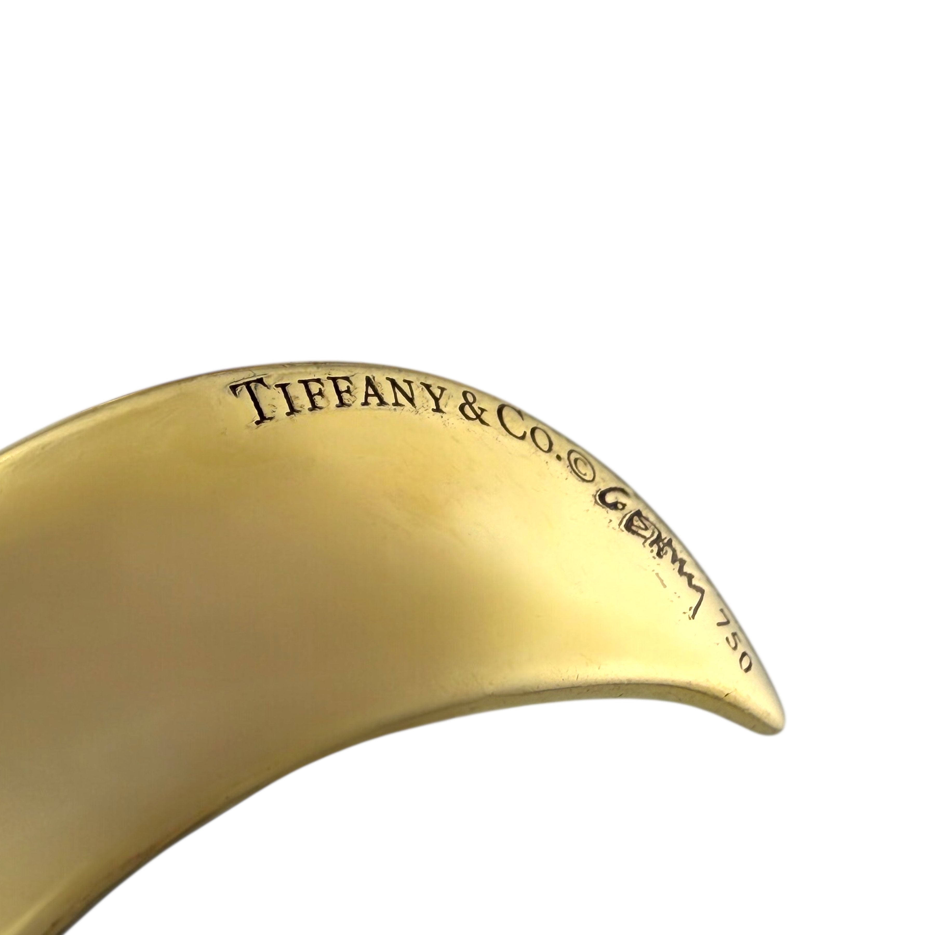 Tiffany & Co. - Earrings - 18 kt. Yellow gold, Exclusive Tiffany & Co. 18K Yellow Gold Swirling Motion Long  Earrings