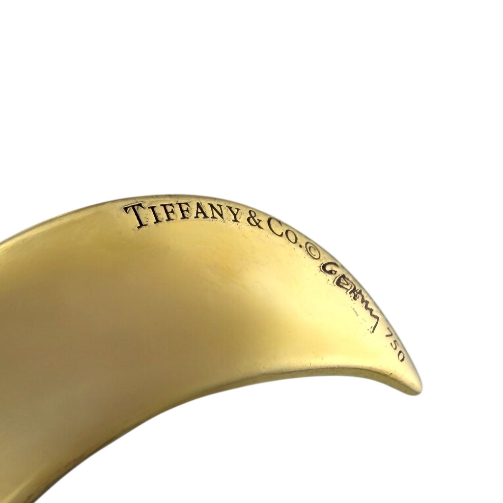 Tiffany & Co. 18K Yellow Gold Swirling Motion Long Earrings