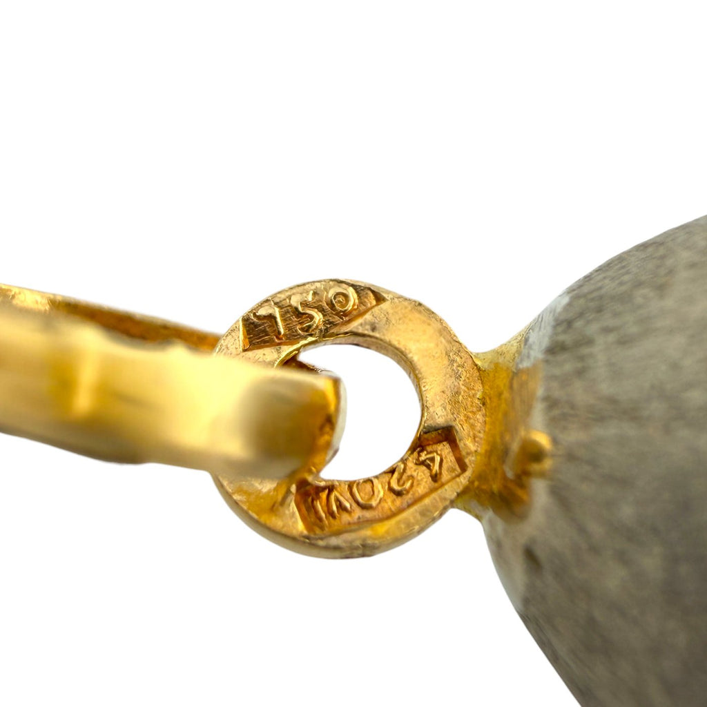 18K Yellow Gold Duck with Helmet Pendant