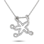 Dior18K White Gold 0.65ct Diamond Starfish Necklace – With its whimsical silhouette and captivating yet elegant sparkle, this