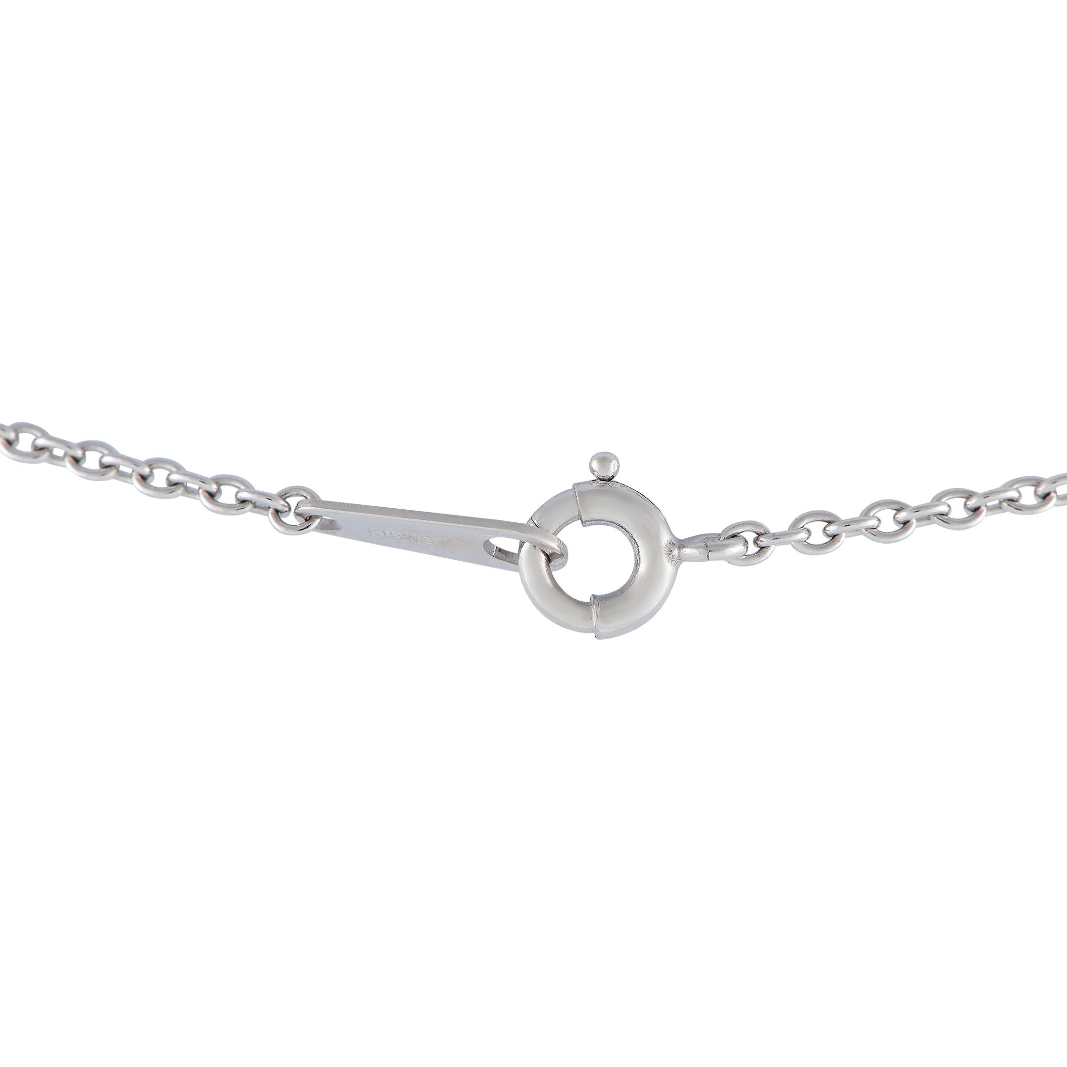 Dior18K White Gold 0.65ct Diamond Starfish Necklace