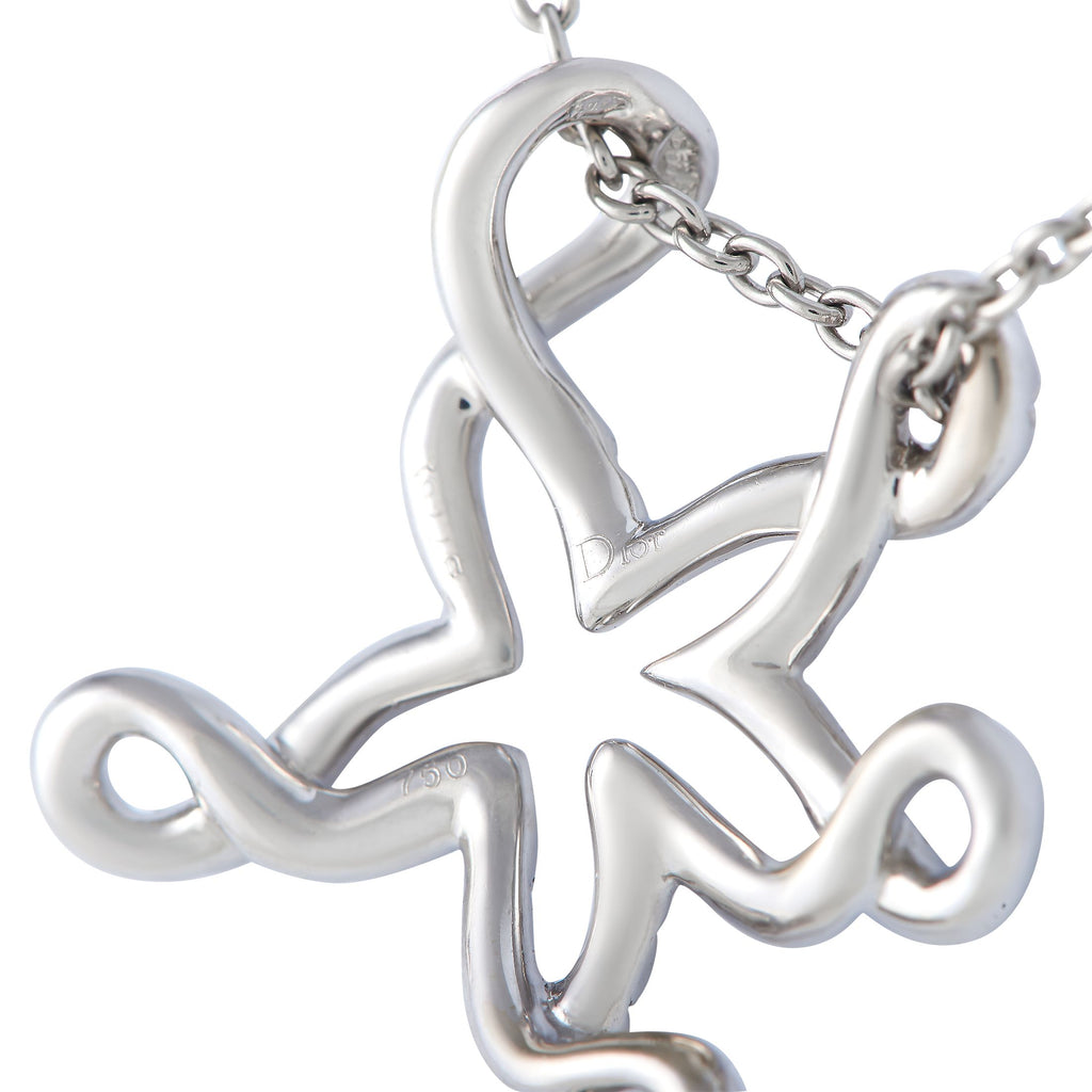 Dior18K White Gold 0.65ct Diamond Starfish Necklace