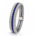 Art Deco Platinum and 7ct Diamond Bracelet Circa 1930s