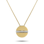 Movado 18K Yellow Gold 0.25ct Diamond Necklace