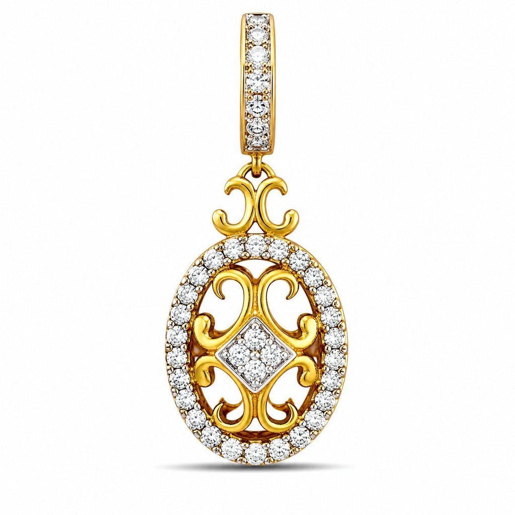 14K Yellow Gold 1.32ct Diamond Pin Earrings
